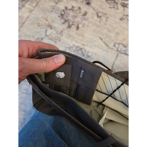 #60 Vintage John Henry men's dress pants 38x30 Brown with belt new with tags - Picture 4 of 6